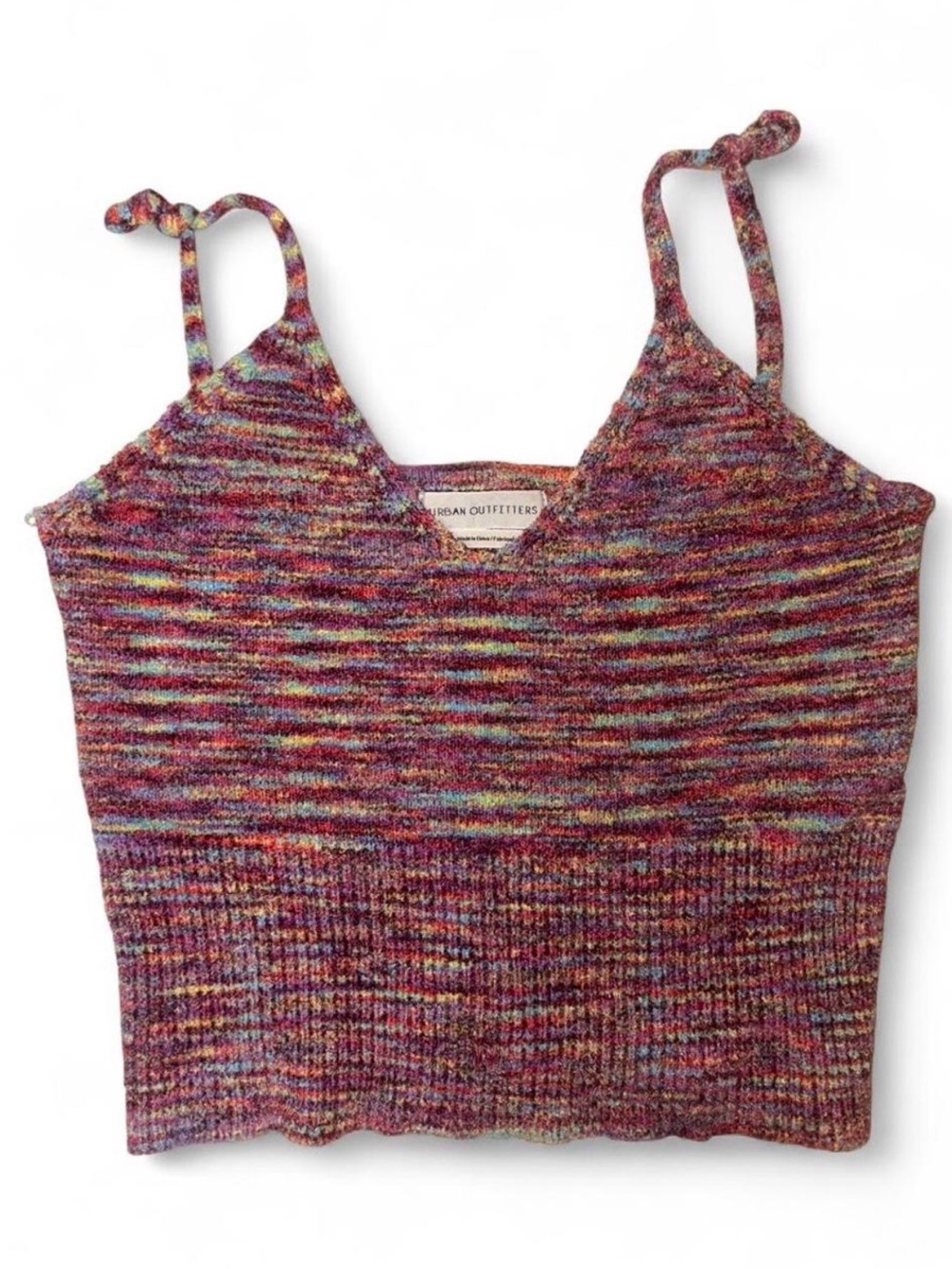 Urban Outfitters Multicolor Striped Knit Crop Top | Size S